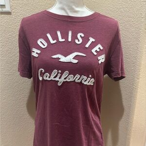 Hollister Burgundy Logo Tee